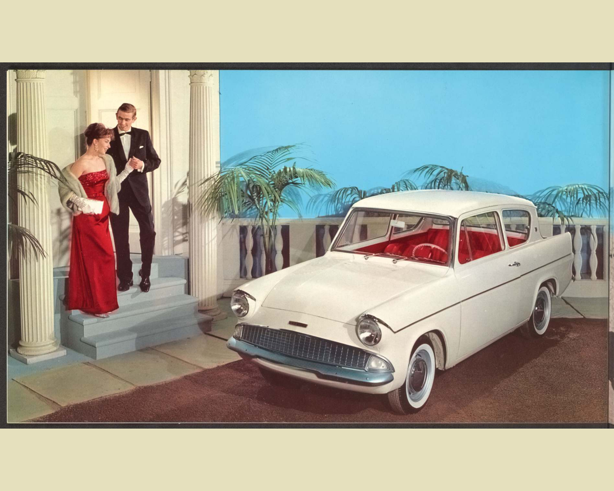 1963 Ford Anglia 105E Brochure Page 4 0063-0024 — 16×20 proportions