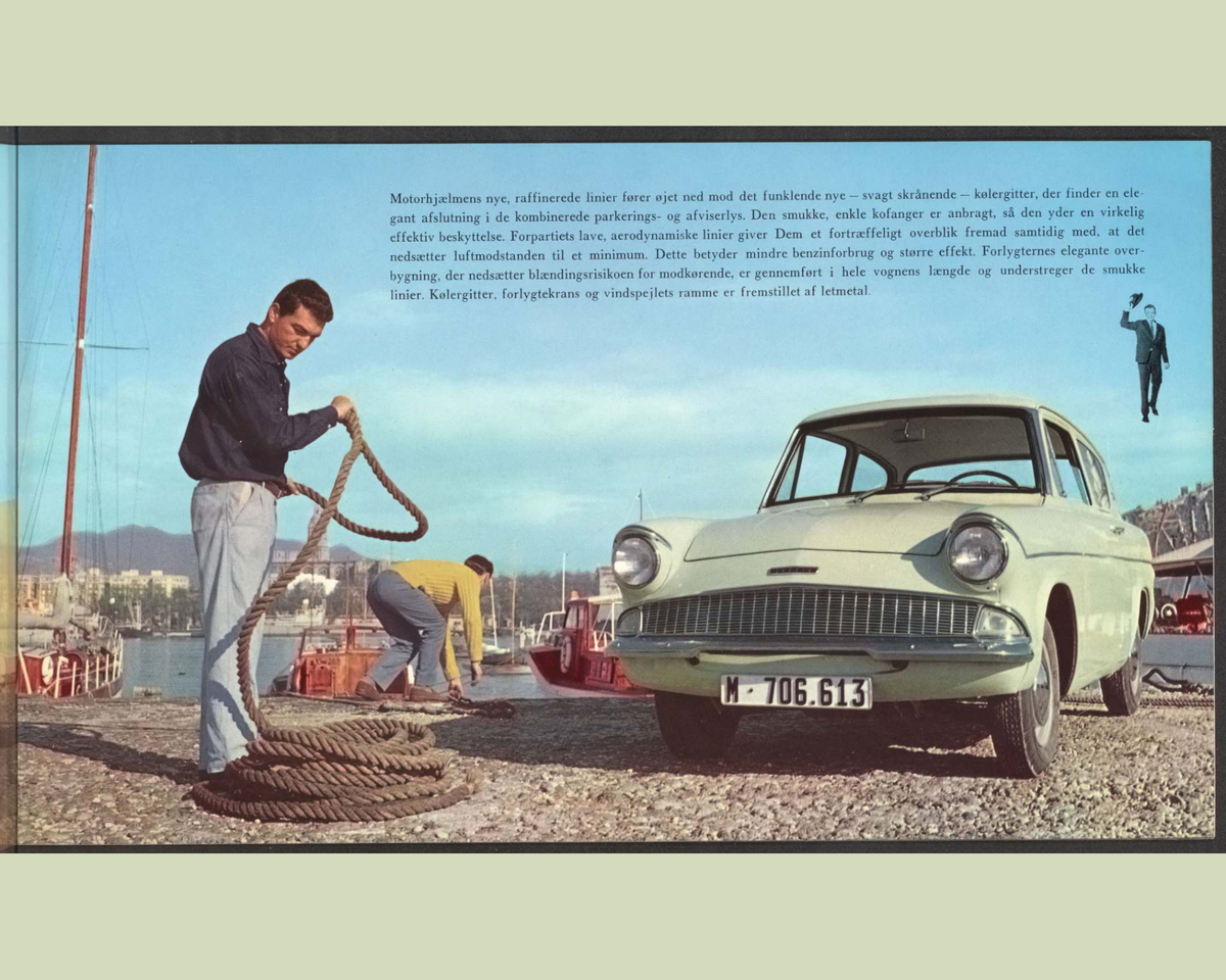 1963 Ford Anglia 105E Brochure Page 7 0063-0027 — 16×20 proportions