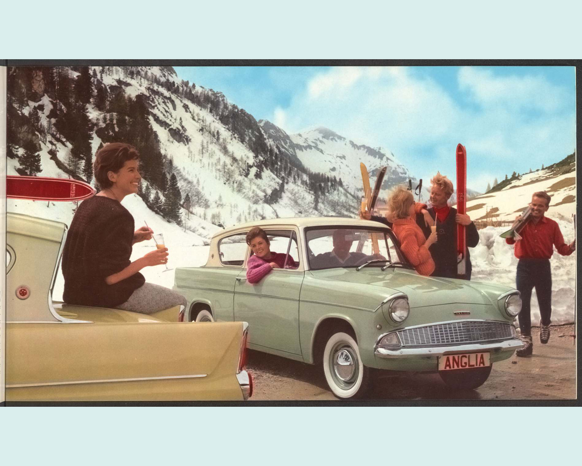 1963 Ford Anglia 105E Brochure Page 11 0063-0028 — 16×20 proportions