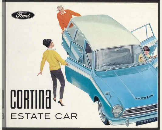 1963 Ford Consul Cortina Mk 1 Estate Car Brochure Page 1 0063-0036 — 16×20 proportions