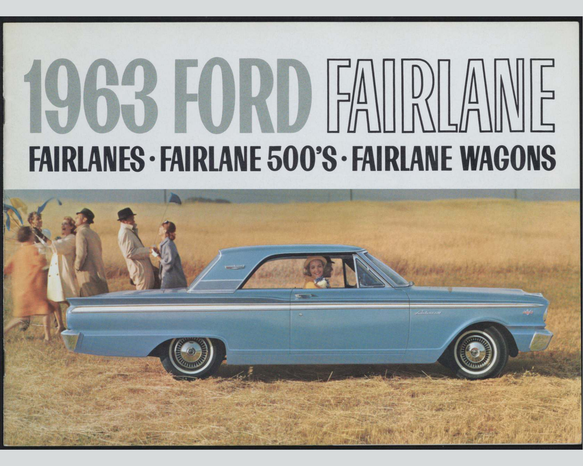 1963 Ford Fairlane Brochure Page 1 0063-0037 — 16×20 proportions
