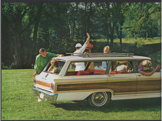 1963 Ford Fairlane Brochure Page 14 0063-0039 — 18×24 proportions