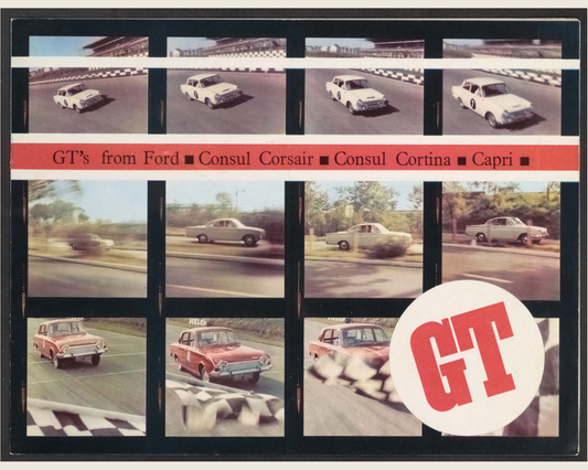 1964 Ford Consul Corsair Consul Cortina And Capri GT S Brochure Page 1 0064-0000 — 16×20 proportions
