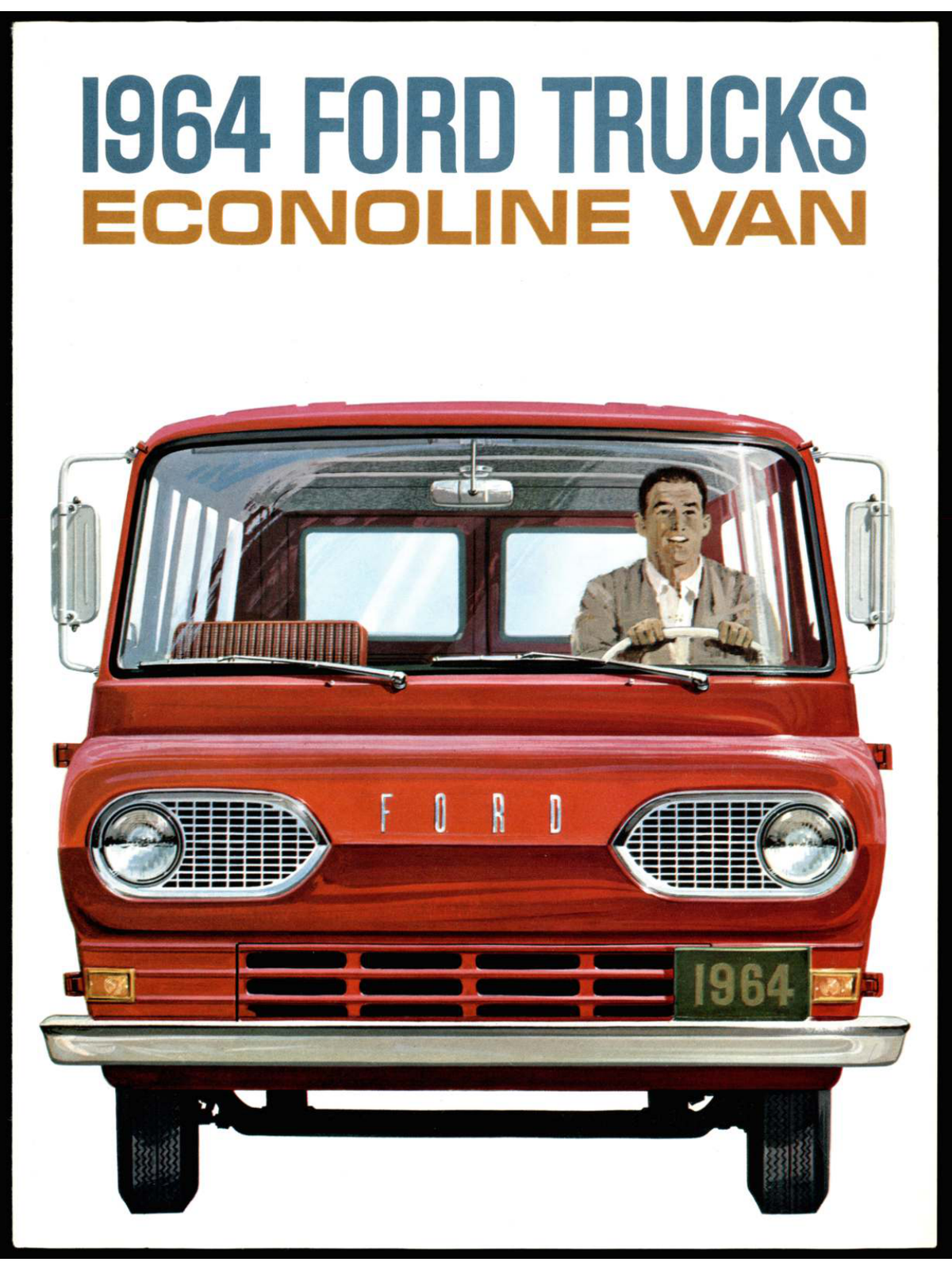 1964 Ford Econoline Brochure Page 1 0064-0004 — 18×24 proportions