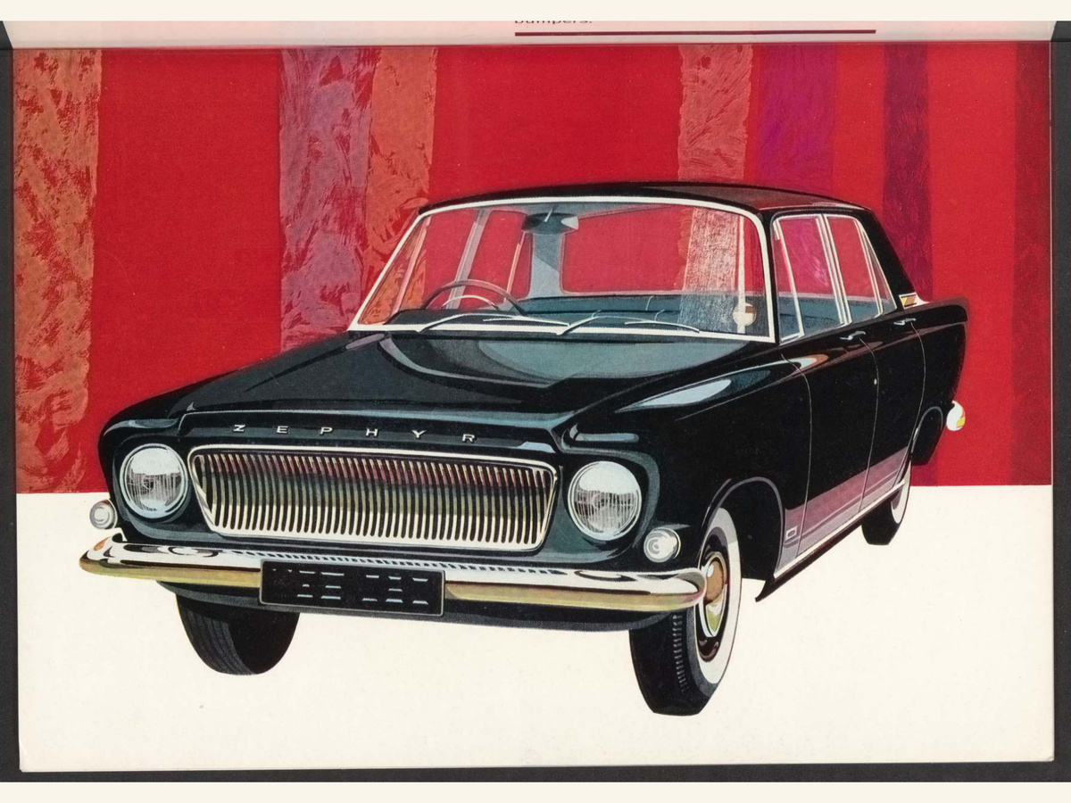 1964 Ford Zephyr 4 Mk 3 Brochure Page 3 0064-0013 — 18×24 proportions