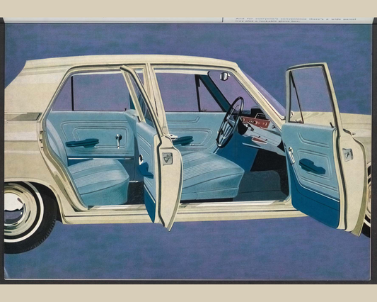 1964 Ford Zephyr 4 Mk 3 Brochure Page 5 0064-0016 — 16×20 proportions