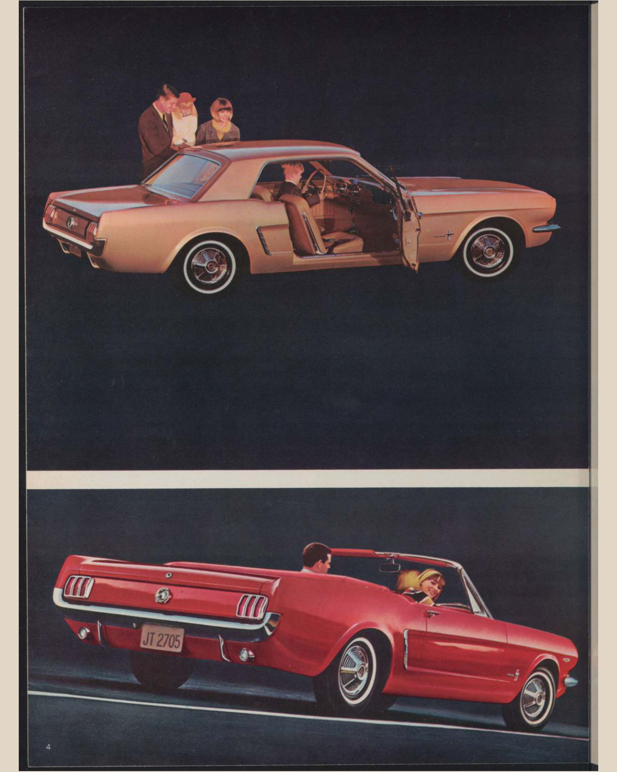 1964 Ford Car Lineup Brochure Page 4 0064-0027 — 16×20 proportions