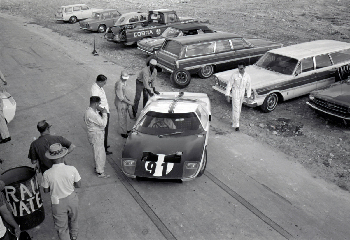 1964 Ford GT40 front view in paddock — Nassau — 0064-0034