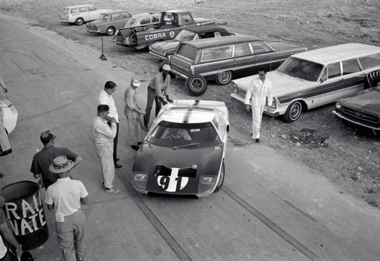 1964 Ford GT40 front view in paddock — Nassau — 0064-0034