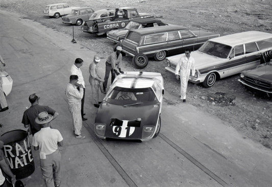1964 Ford GT40 front view in paddock — Nassau — 0064-0041