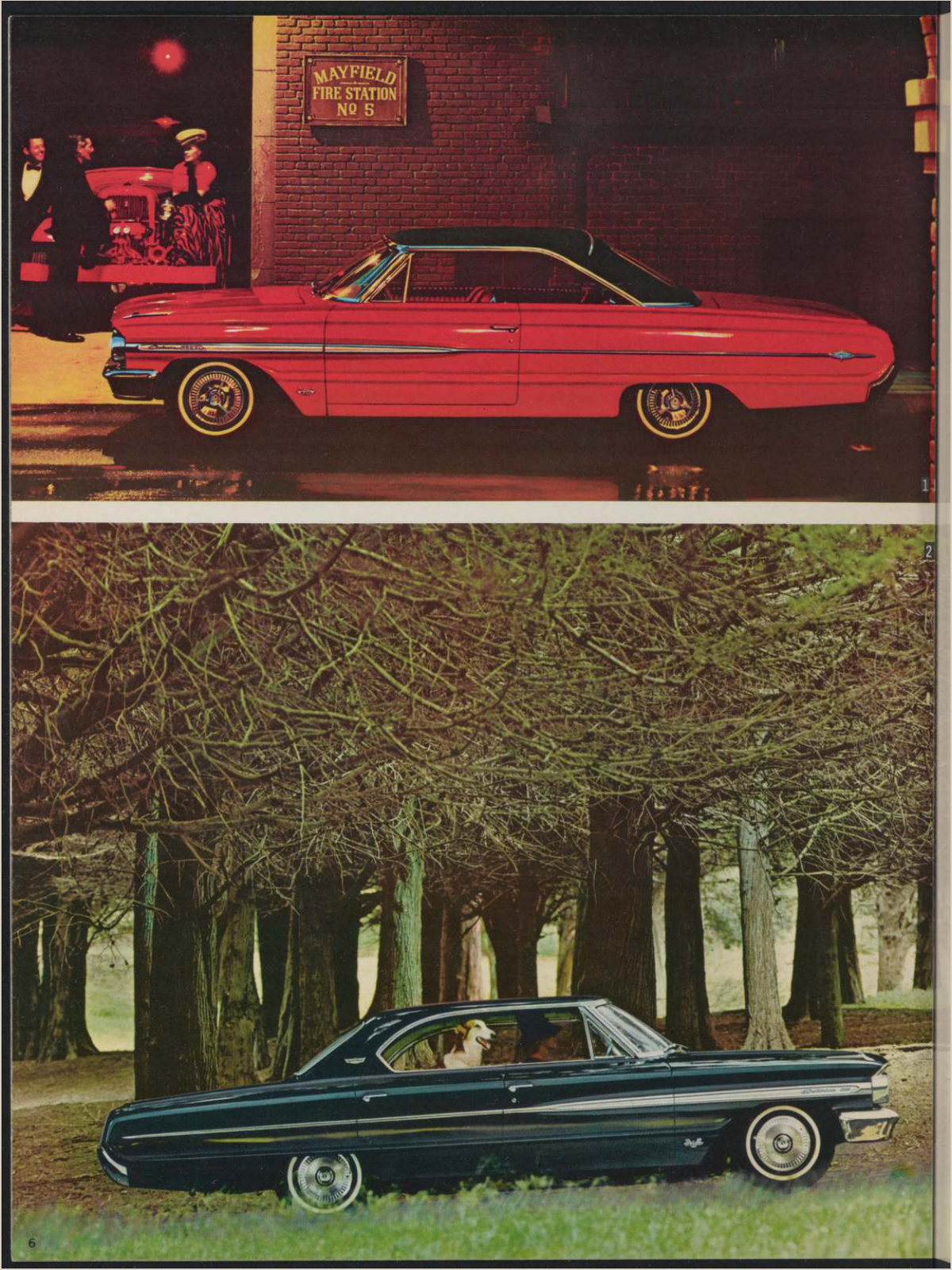 1964 Ford Car Lineup Brochure Page 6 0064-0044 — 18×24 proportions