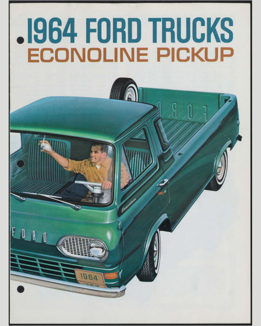 1964 Ford Econoline Pickup Brochure Page 1 0064-0050 — 16×20 proportions