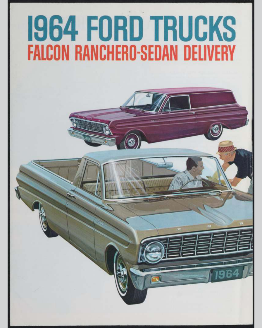 1964 Ford Falcon Ranchero Brochure Page 1 0064-0051 — 16×20 proportions