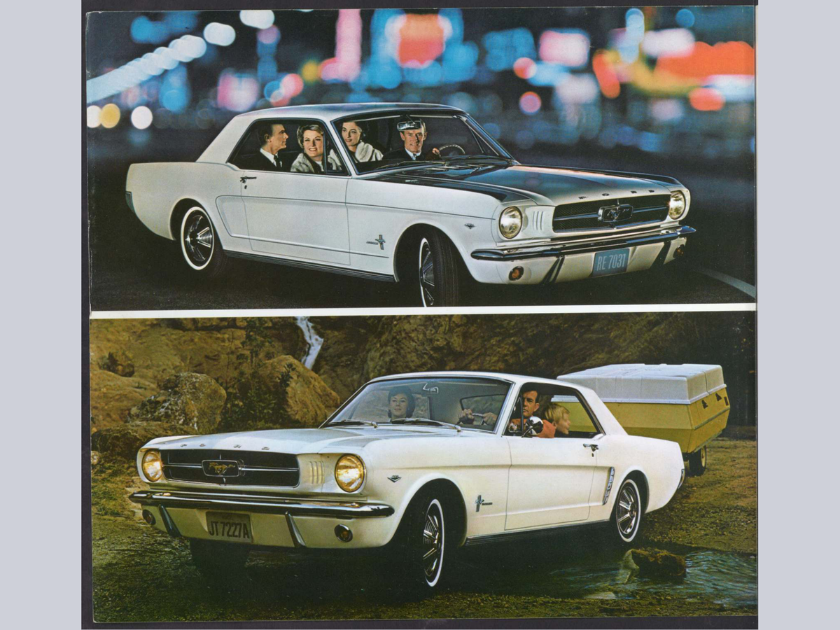 1964.5 Ford Mustang Brochure Page 10 0064-0056 — 18×24 proportions