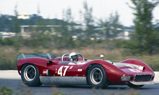 1965 Sports car number 47 racing — Nassau — 0065-0013