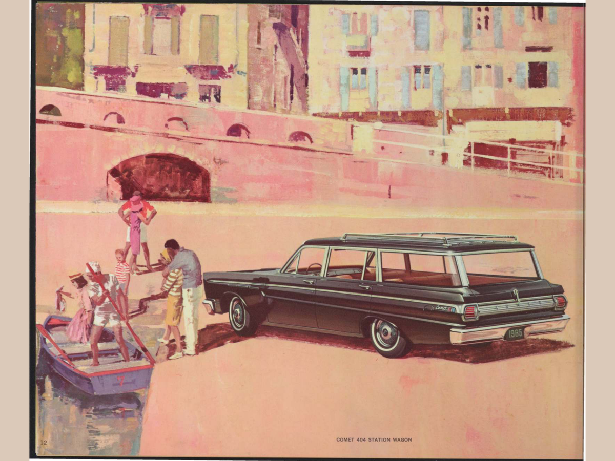 1965 Mercury Comet Brochure Page 12 0065-0023 — 18×24 proportions
