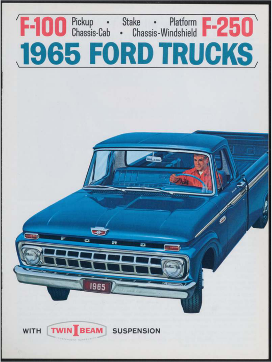 1965 Ford F-100 And F-250 Brochure Page 1 0065-0049 — 18×24 proportions