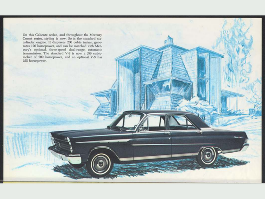 1965 Ford Family Of Cars Brochure Page 4 0065-0052 — 18×24 proportions