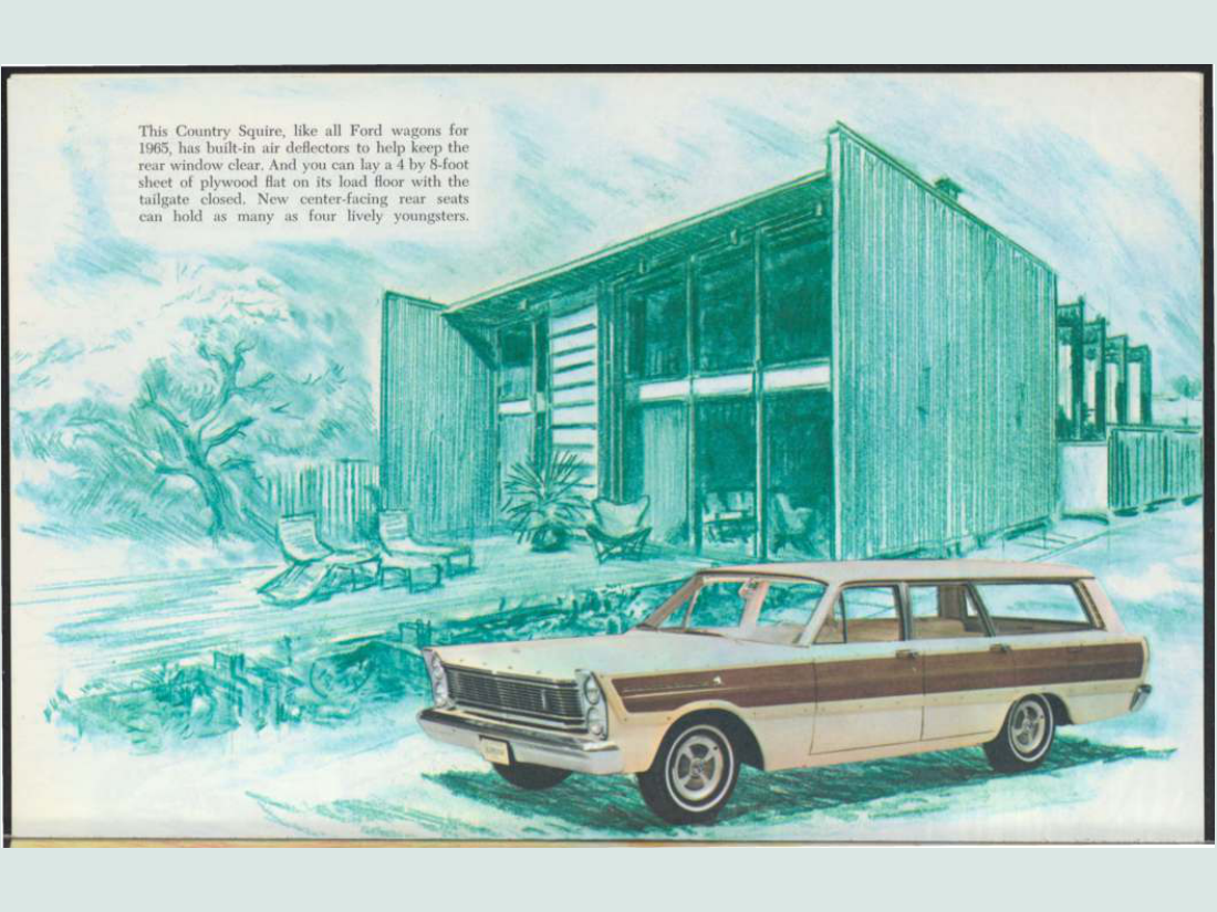 1965 Ford Family Of Cars Brochure Page 10 0065-0058 — 18×24 proportions