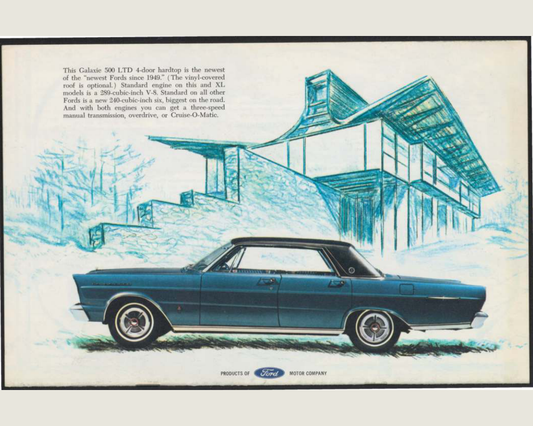 1965 Ford Family Of Cars Brochure Page 16 0065-0063 — 16×20 proportions