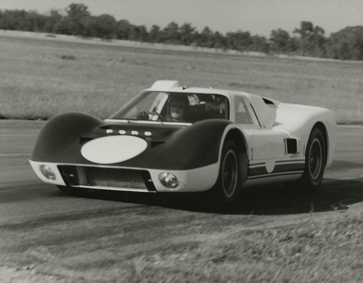 1966 — Ford GT-40 J-Car Testing, Riverside, California, 1966 — Fordimages 0066-0004; source THF128834