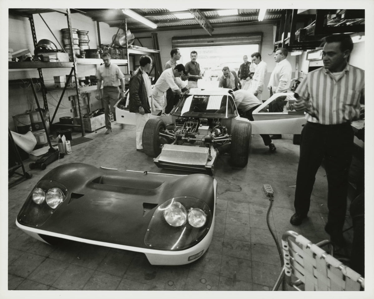 1966 — Ford GT-40 J-Car Testing, Daytona, Florida, 1966 — View 1 — Fordimages 0066-0005; source THF128836