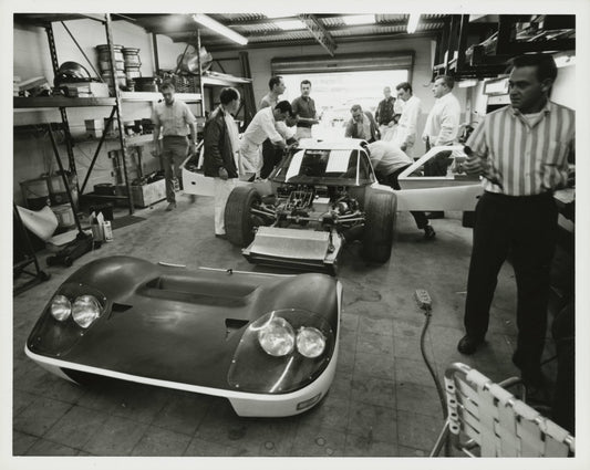 1966 — Ford GT-40 J-Car Testing, Daytona, Florida, 1966 — View 1 — Fordimages 0066-0005; source THF128836