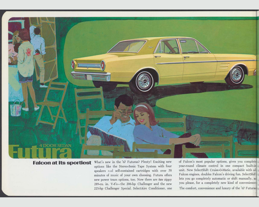 1967 Ford Falcon Brochure Page 4 0067-0003 — 16×20 proportions
