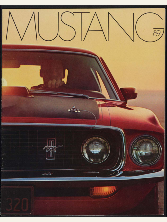 1969 Ford Mustang Brochure Page 1 0069-0002 — 18×24 proportions