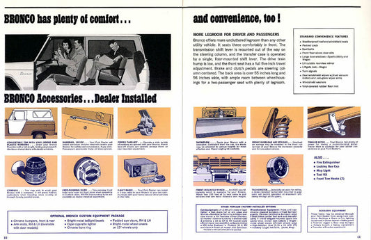 305 1966 Bronco brochure accessories 0144-0305