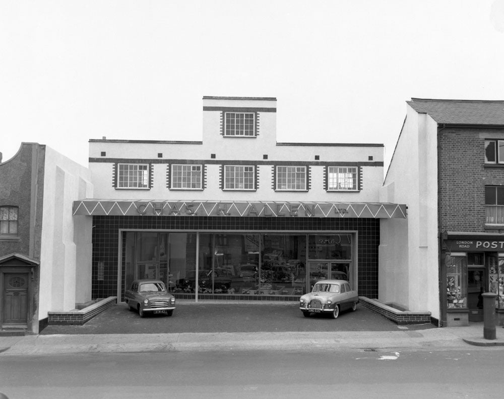 1954 Allens of Romford exterior neg UK 74x114 0144-0597