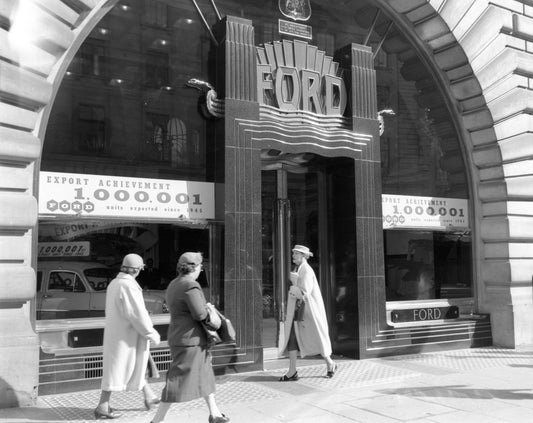 1955 Opening of WV Radford Shepperds Bush neg UK 74x171 0144-0668