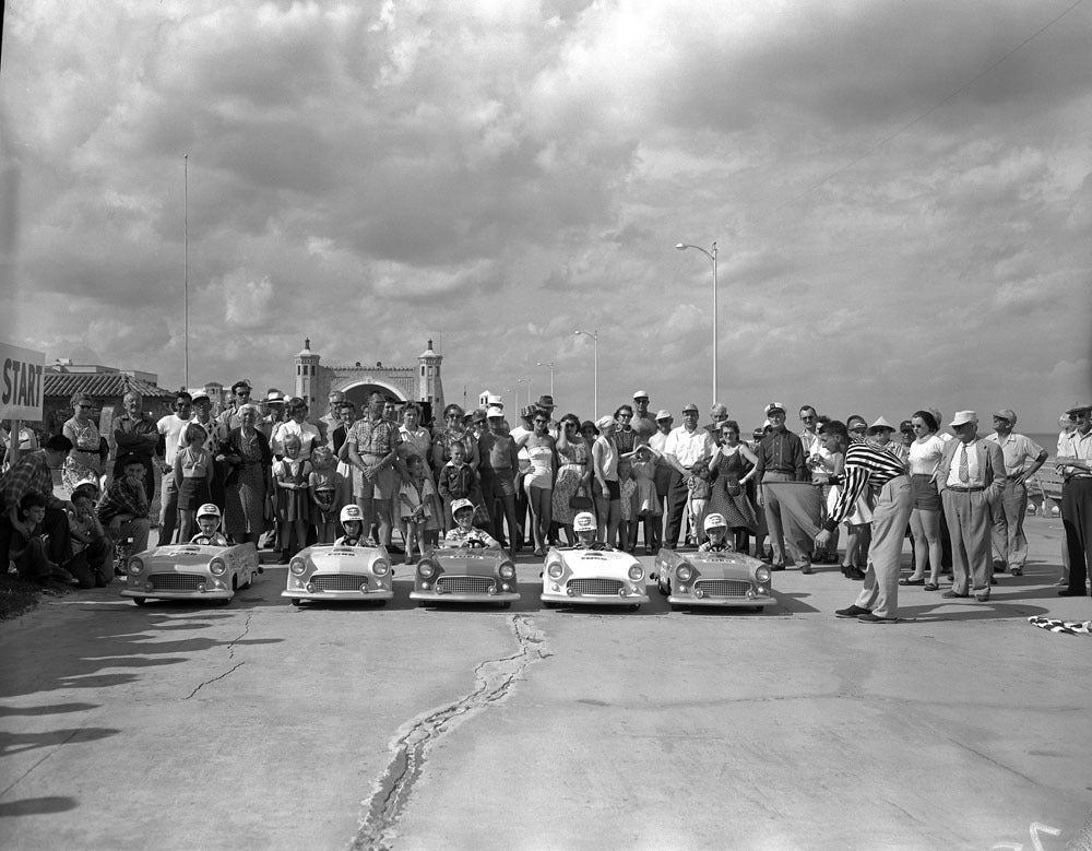 1956 Ford junior Thunderbird racers at Daytona speed weeks neg 108900 54 0144-0688