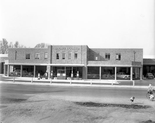 1956 New dealership Chichester D Rowe & co neg UK 74x283 0144-0720