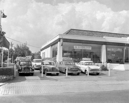 1960 A1 used car depot Haynes bros Maidstone neg UK 74x498 0144-0799