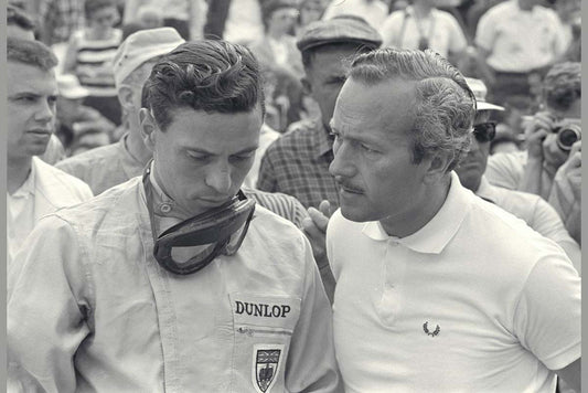 1964 Indianapolis Time Trials Indiana Jim Clark (6) and Colin Chapman CD 0054 3221 1053 5 0144-0850