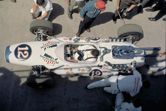 1965 Indianapolis 500 Indiana Looking down on Mario Andretti in Brawner Hawk CD 0777 3292 0895 28 0144-0906