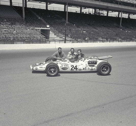 1966 Indianapolis 500 Indiana John Mecom George Bignotti Eric Broadley Graham Hill winners picture CD 0554 3252 2847 25 0144-0972