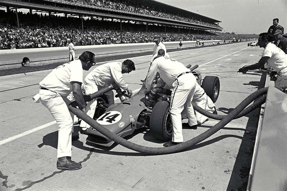 1967 Indianapolis 500 Indiana AJ Foyt pit stop CD 0554 3252 2847 11 0144-1030