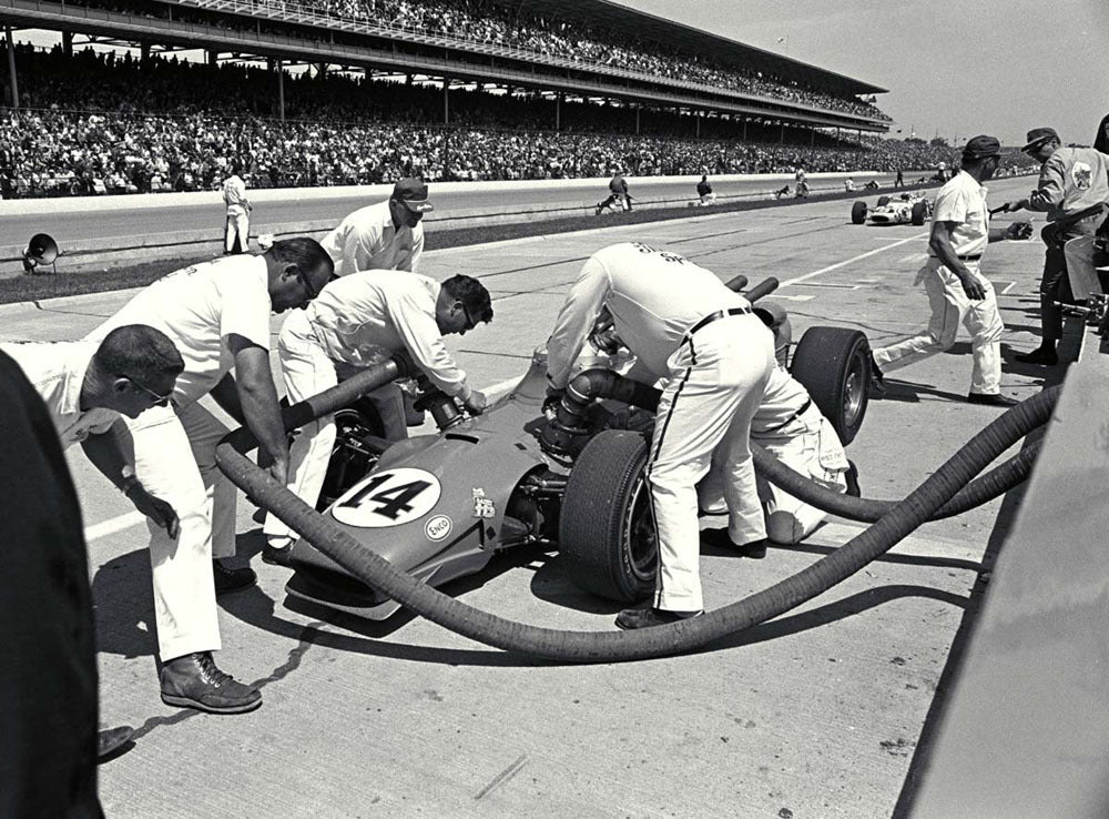 1967 Indianapolis 500 Indiana AJ Foyt pit stop CD 0554 3252 2847 15 0144-1033