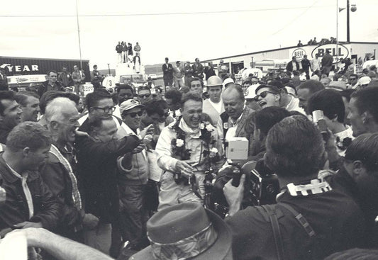 1967 Rex Mays 300 Riverside California Dan Gurney in victory lane CD 0777 3292 0807 17 0144-1055