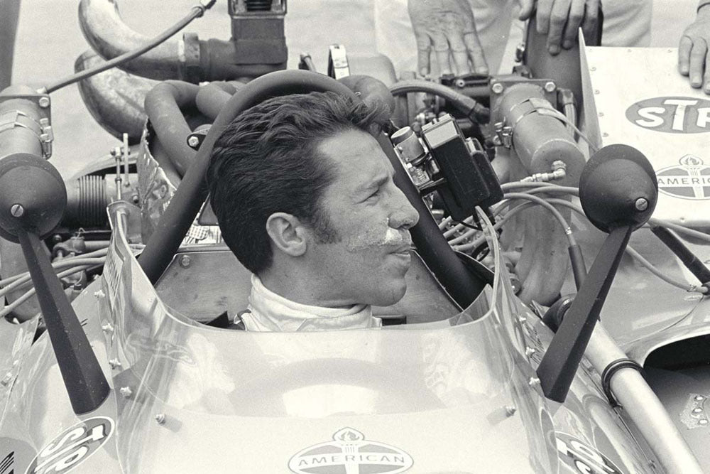 1969 Indianapolis 500 Indiana Mario Andretti sitting in cockpit CD 0554 3252 2835 15 0144-1088