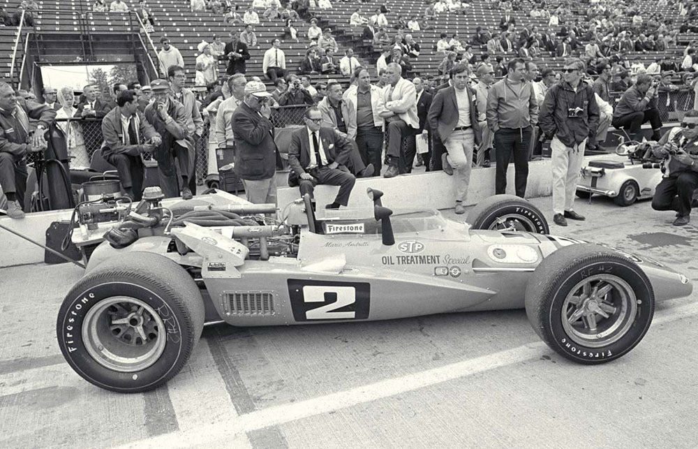 1969 Indianapolis 500 Indiana Mario Andrettis Brawner Hawk Ford in the pits CD 0554 3252 2835 22 0144-1090