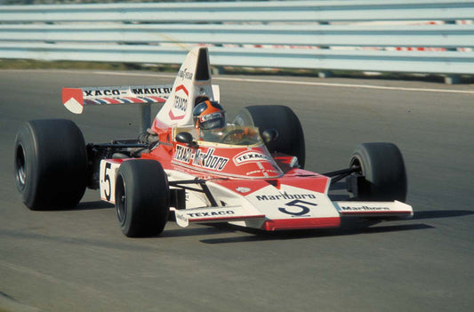 1974 US Grand Prix Watkins Glen New York Emerson Fittipaldi winning race in McLaren Ford CD 0776 3301 4373 15 0144-1268