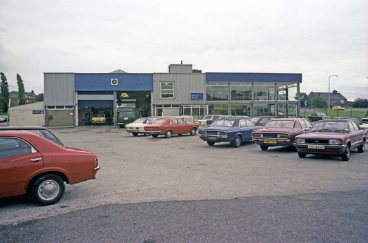 1977 Dealerships Knutsford Motors Birmingham neg 614 10 0144-1300