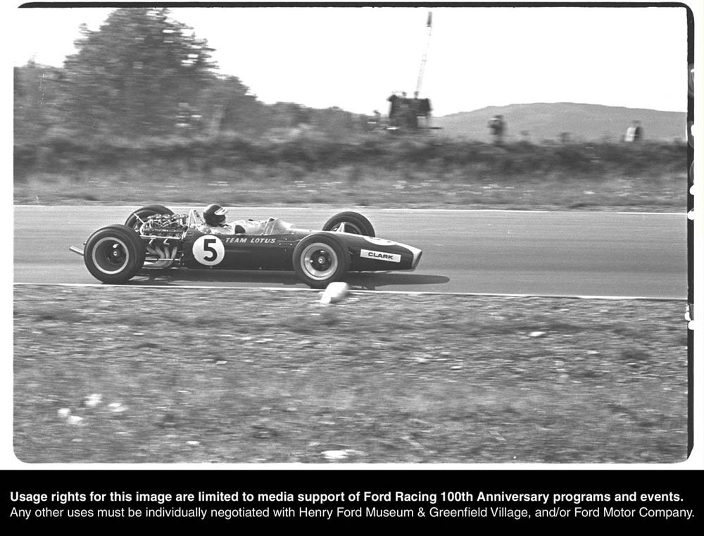 In its first F1 season 1967 the new Ford DFV engine won four races Holland Great Britain USA at Watkins Glen and Mexico. All wins were by Jim Clark in a Lotus 49 0144-1774