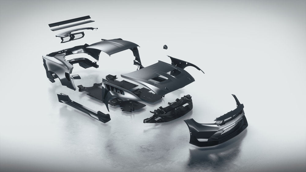 Mustang GTD Carbon Fiber Panels 0144-1790