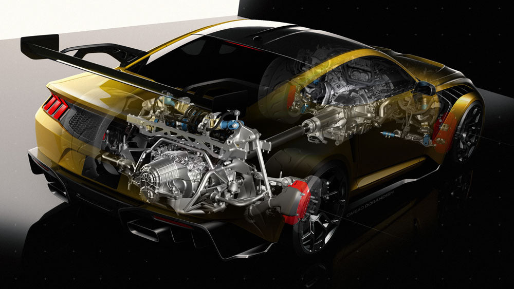 Mustang GTD Rear Right with Internal Parts  0144-1821
