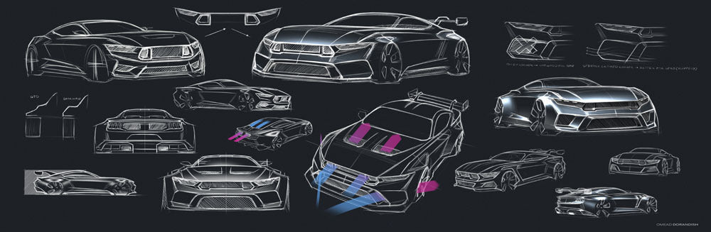 Mustang GTD Sketch 3 0144-1834