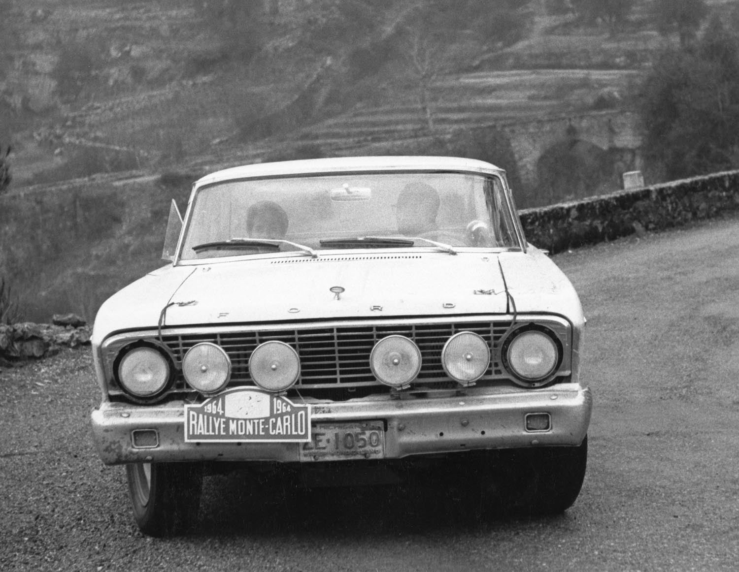1964 Monte Carlo Rally Ford Falcon in Mountains 42  0144-4604